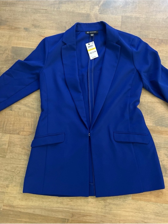 INC International Concepts Jackets & Blazers - INC International Concepts Women's Cobalt Blue Tailored Blazer